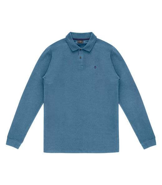 Polo Masculina Manga Longa Diametro Azul