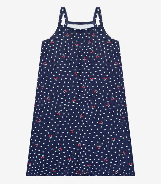 Vestido Infantil em Cotton Leve Rotativo Select Azul