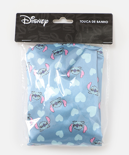 Touca de Banho Feminino Stitch Azul