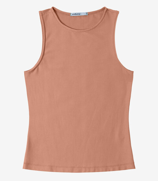 Regata Feminina em Poly Gorgurinho Endless Marrom