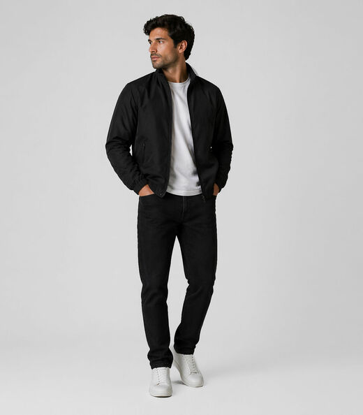 Jaqueta Masculina Forrada Em Nylon Sea Surf Preto