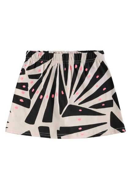Conjunto Blusa Cropped e Short-Saia Bee Loop