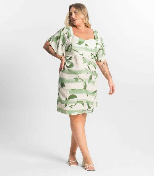 Vestido Curto Ciganinha Secret Glam Verde