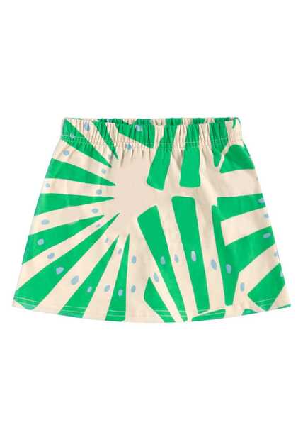 Conjunto Blusa Cropped e Short-Saia Bee Loop