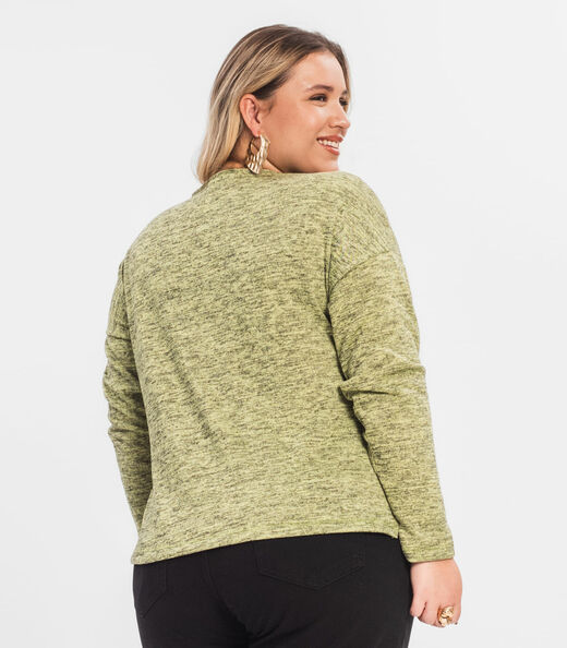 Blusa Feminina Plus Infinita Cor Amarelo