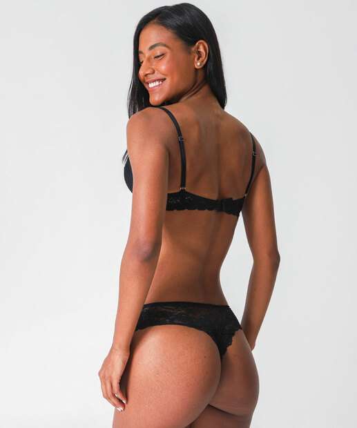 Kit 2 Calcinhas Fio Dental Renda Marisa Branco