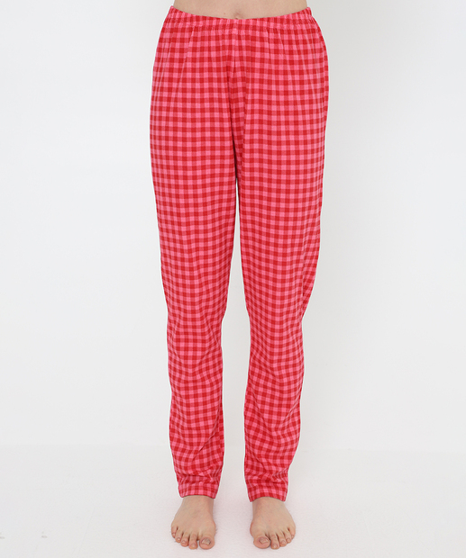 Pijama Feminino Estampado Manga Curta Marisa Off White