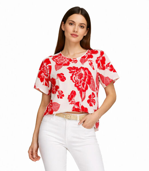 Image_Blusa Feminina Com Estampa Rotativa Infinita Cor Bege