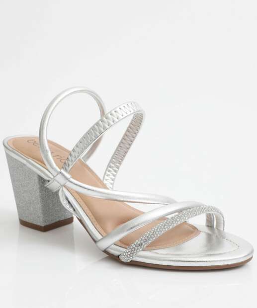 Image_Sandália Salto Grosso Feminina Beira Rio Prateada