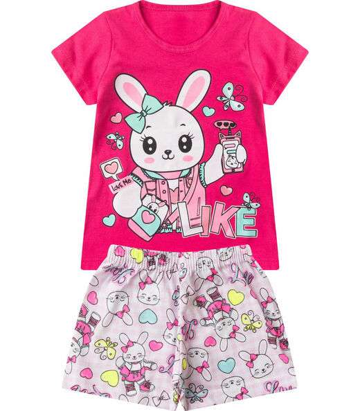 Image_Pijama Infantil Menina Brilha no Escuro Select Rosa