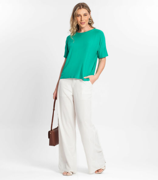 Blusa Feminina Em Viscose Endless Verde