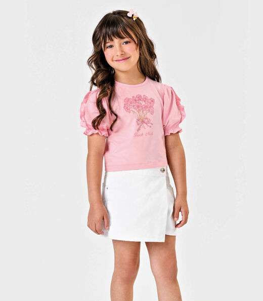 Image_Conjunto Blusa Com Shorts Saia Sarja Trick Nick Branco