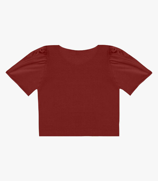 Blusa Feminina Em Malha Langui Infinita Cor Marrom