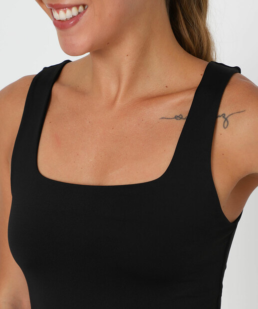 Blusa Regata Feminina Lisa Marisa Preto