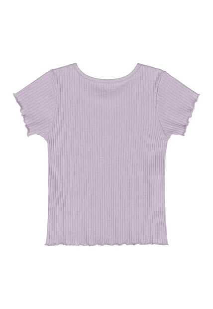 Blusa em Ribana Canelada Menina Quimby