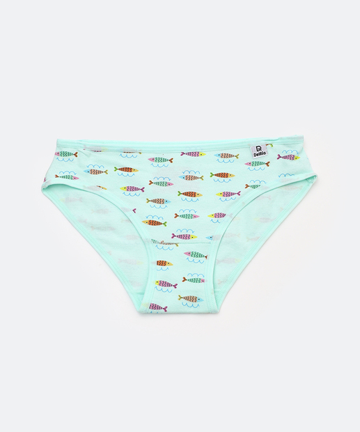 Kit 3 Calcinhas Infantil Peixe DelRio Tam 4 a 14 Rosa