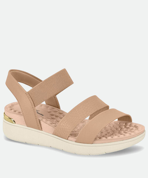 Sandália Feminina Rasteira Tiras Modare 