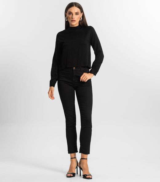 Blusa Feminina Manga Longa Endless Preto