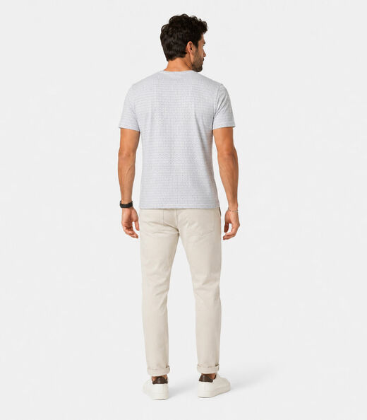 Camiseta Masculina Básica Em Malha Drop Select Cinza