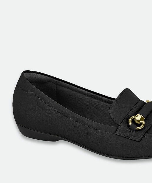 Mocassim Loafer Feminino Modare Preto