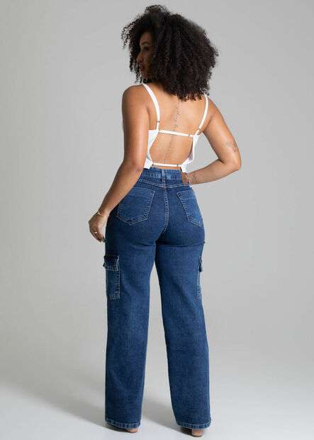 Calça Jeans Sawary Wide Leg - 277881