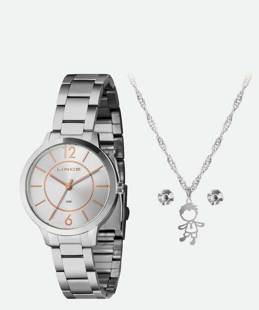 Kit Relógio Feminino Lince LRM4748L38 K03AS2SX  