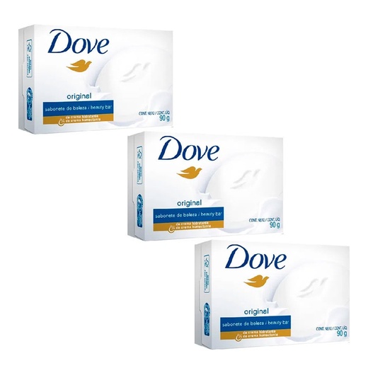 Image_Kit c/3 Unidades de Sabonete Dove 90g Branco