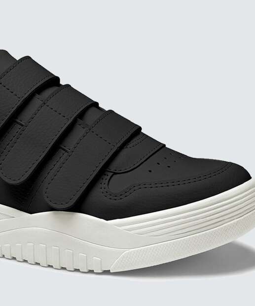 Tênis Casual Feminino Tiras Velcro Recorte Dakota