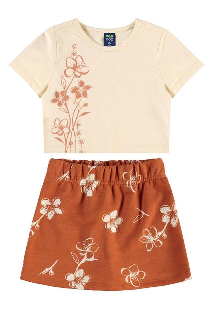 Conjunto Cropped Short-Saia Bee Loop