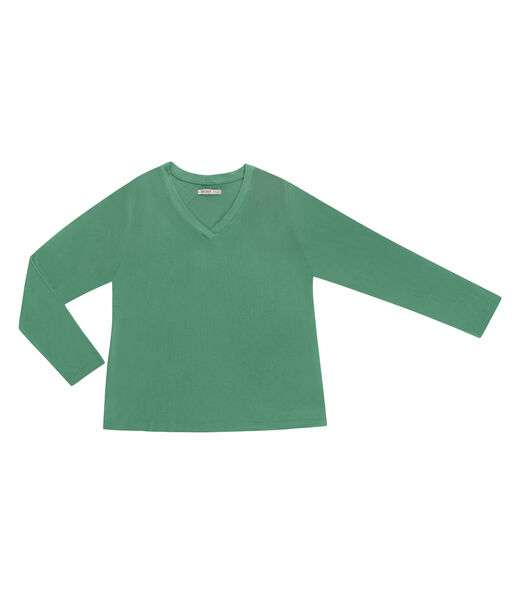 Blusa Manga Longa Visco Tricot Secret Glam Verde