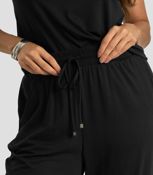 Conjunto Feminino Blusa E Calça Dianna Preto