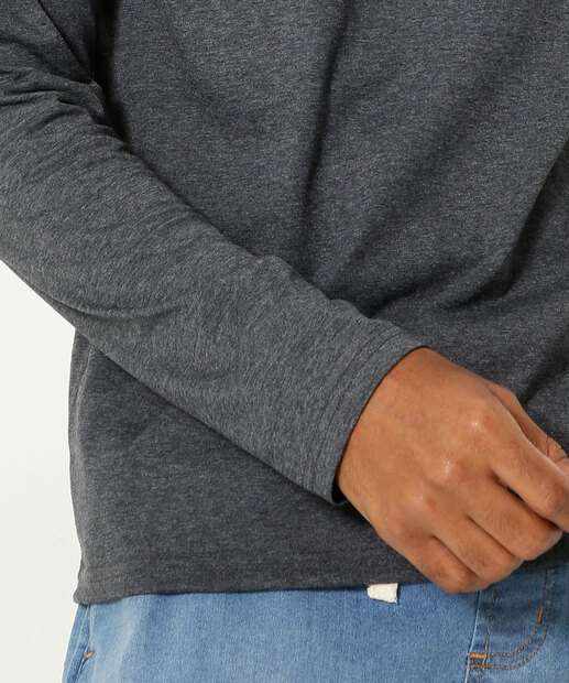 Camiseta Masculina Básica Manga Longa MR 