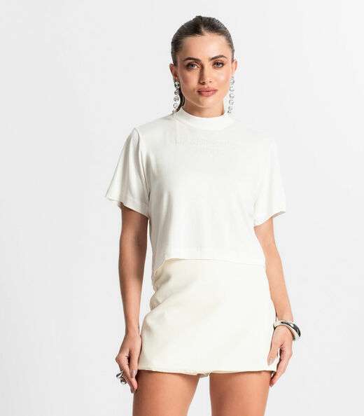 Image_Blusa Feminina Com Gola Alta Endless Bege