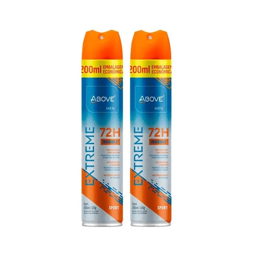 Image_Kit c/2 Unidades de Desodorante Aerosol Above 72H 200ml Extreme Sport