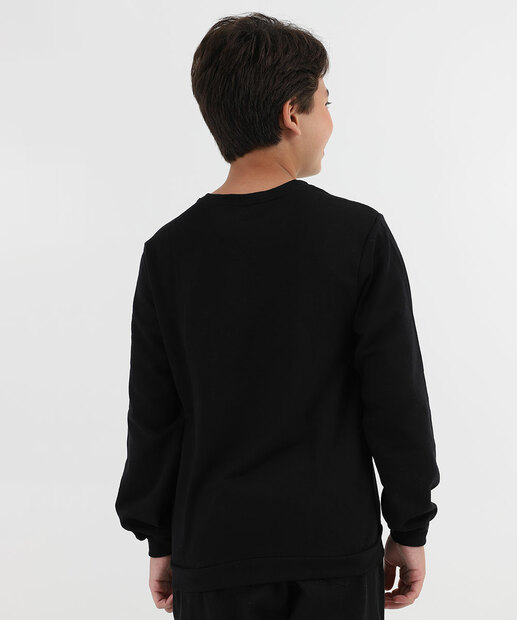 Blusão Juvenil Moletom Estampada MR Tam 10 a 16 Azul