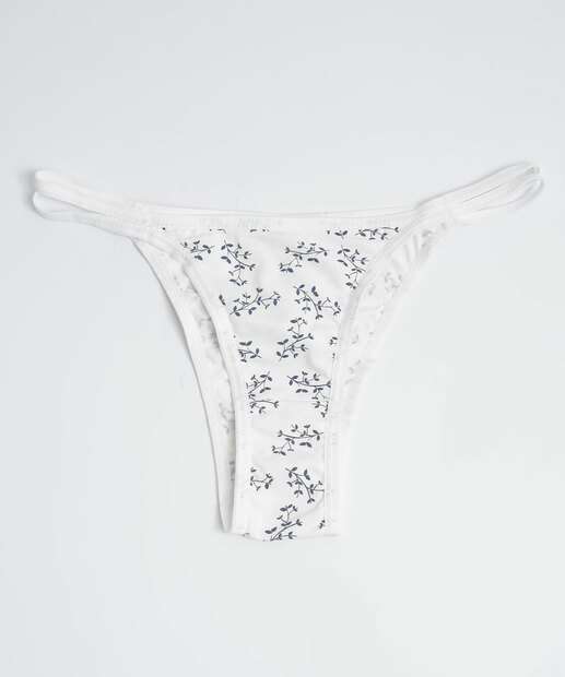 Kit 2 Calcinhas String Floral Microfibra Marisa