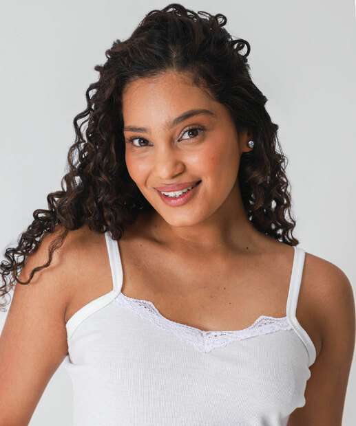 Blusa Pijama Feminino Avulso Marisa Off White