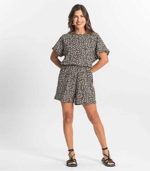 Macaquinho Feminino Molicotton Select Preto