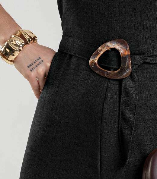 Macacão Longo Feminino Dianna Preto