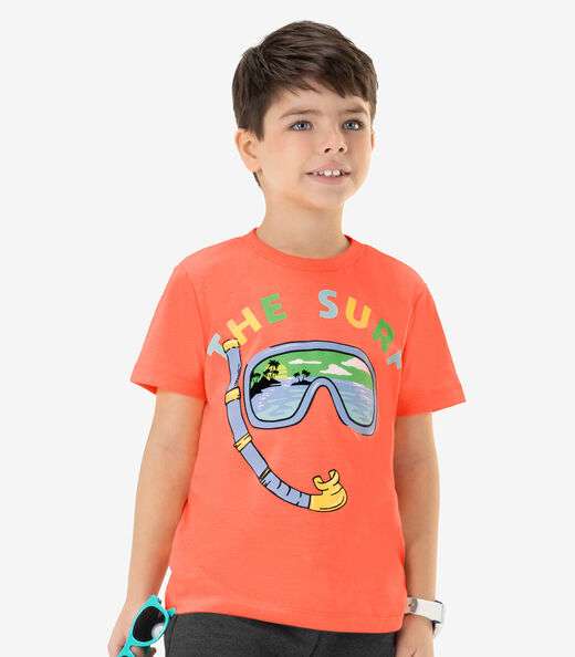 Conjunto Infantil Masculino Surf Rovi Kids Laranja