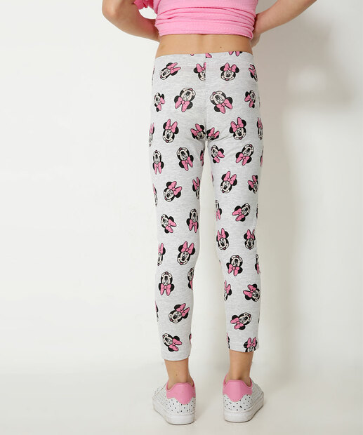 Calça Infantil Legging Minnie Disney Tam 4 a 10