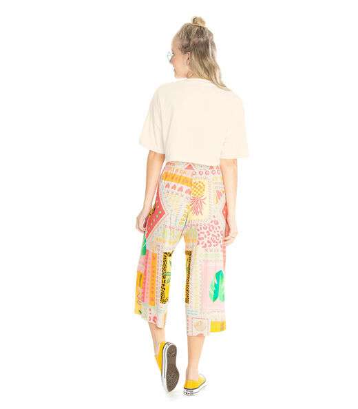 Blusa Cropped Feminina Beach Rovitex Teen Bege