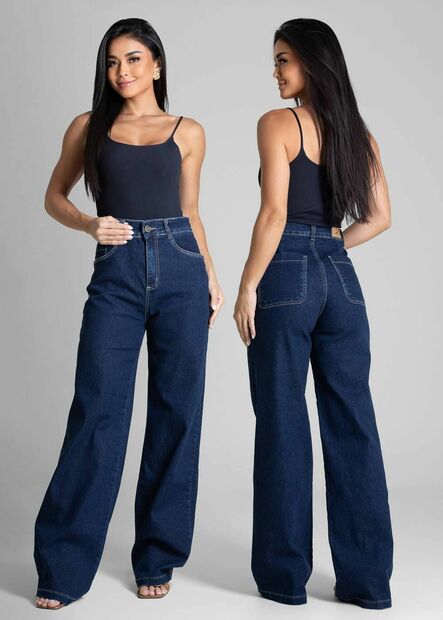 Calça Jeans Sawary Wide Leg - 281386