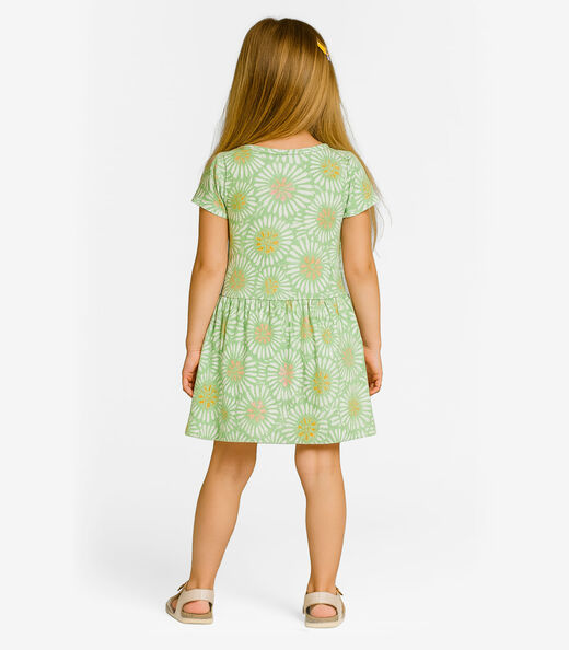 Vestido Infantil Meia Malha Select Verde