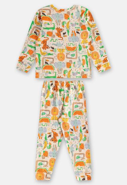 Pijama Longo Infantil Unissex Suedine Up Baby