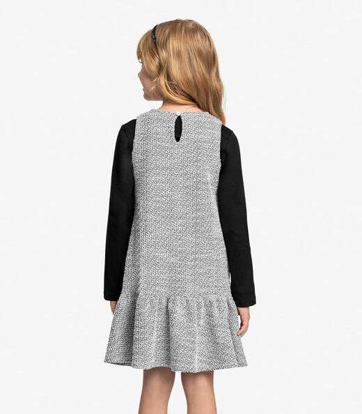 Conjunto Vestido Com Blusa Trick Nick Preto