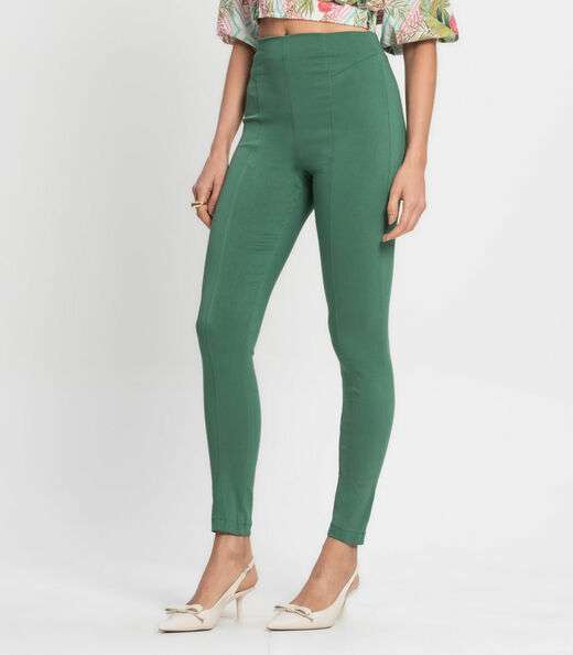Legging Feminina Em Bengaline Endless Verde