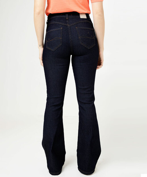 Calça Jeans Flare Feminina Cintura Alta Biotipo