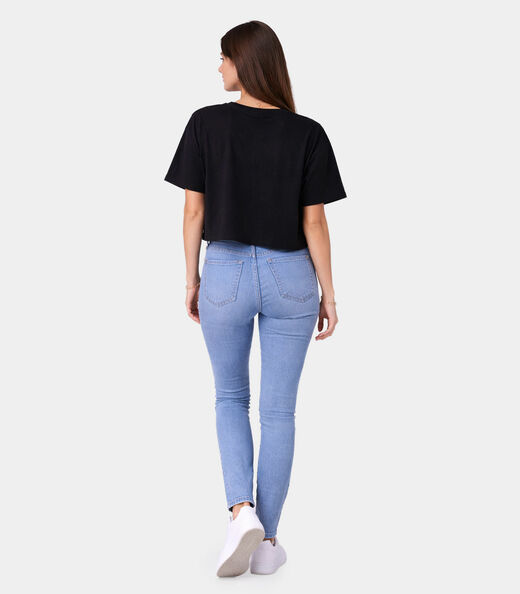 Blusa Feminina Com Recorte Nas Costas Infinita Cor Preto