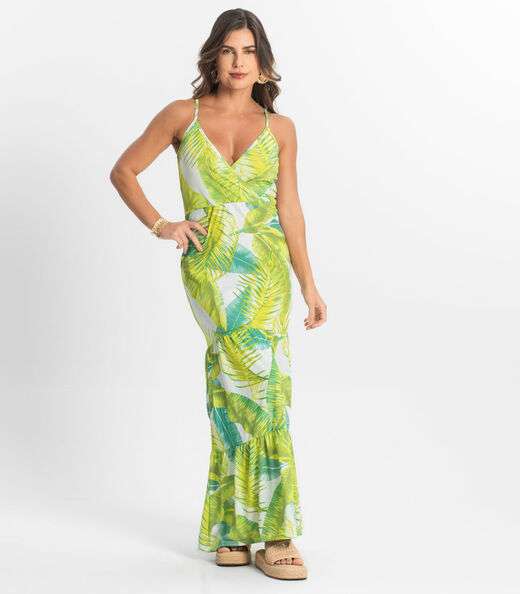Image_Vestido Longo Feminino Transpassado Select Verde